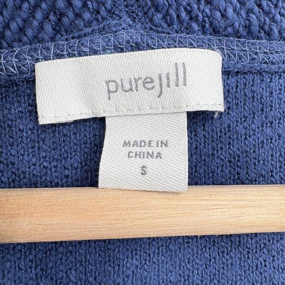 J. Jill Oversized Blue Tie Dye Cardigan Sweater, Sz Small, V-neck Comfycore - Picture 7 of 9